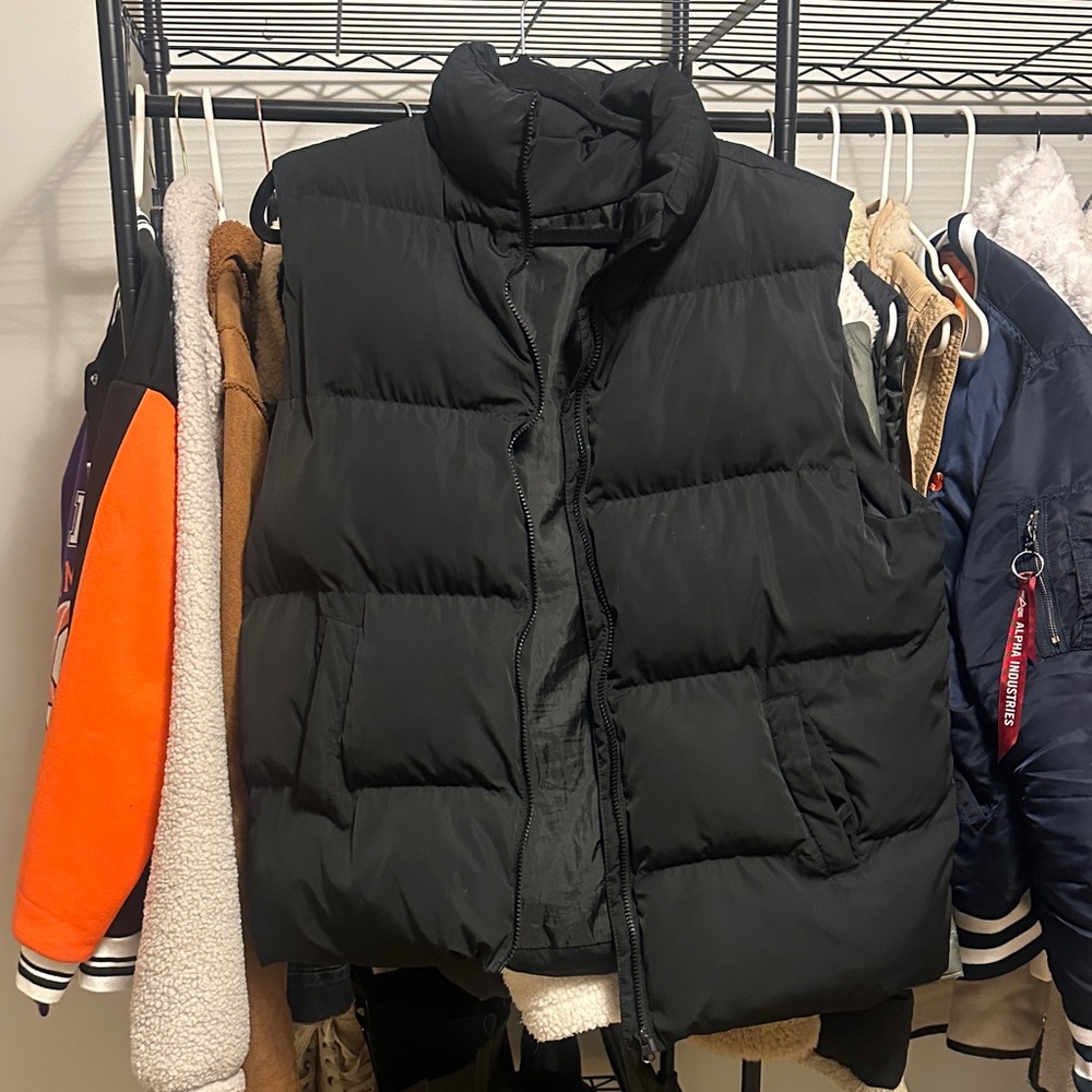Black Puffer Vest